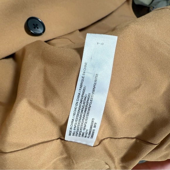 Eloquii The 365 Semi Stretch Two Button Blazer Tan Size 16 - Picture 13 of 13